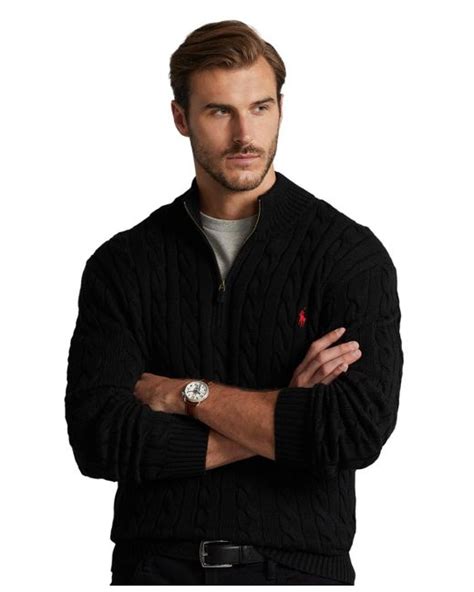 Polo Ralph Lauren Big & Tall CABLE KNIT COTTON .